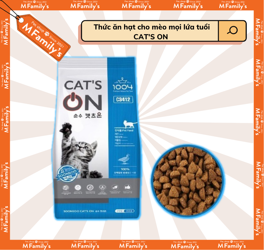 Thức ăn hạt cho mèo cat's on | cat on hàn quốc