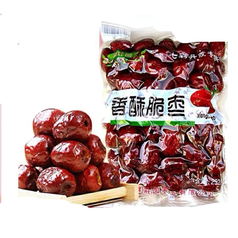Táo Đỏ Sấy Giòn Tân Cương Tách Hạt hút chân không - gói 252gram