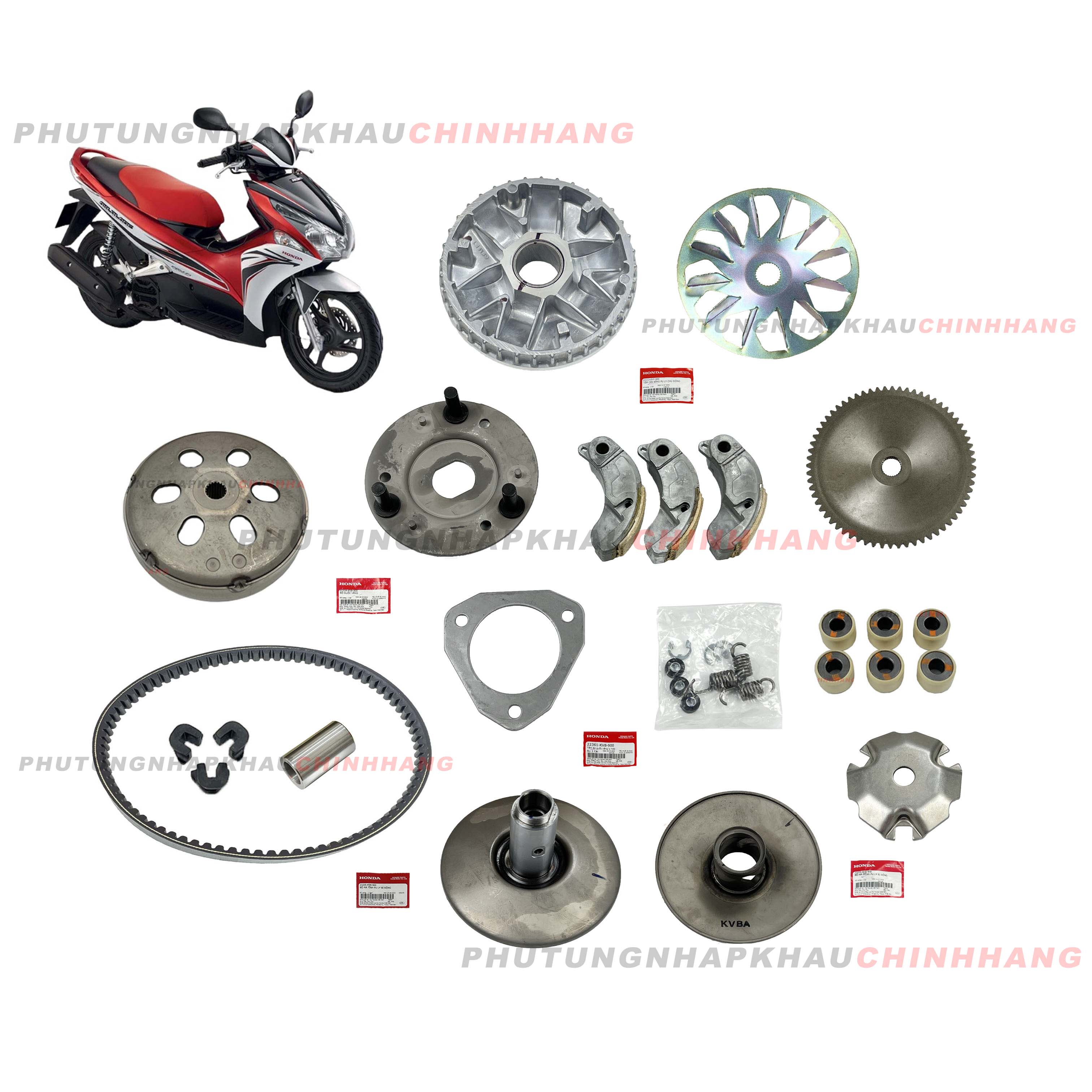 [Retail Item] Genuine Ab 110 Big Head Clutch Set, Air Blade 110 2011 2012, Ab 110 Big Head Clutch Set
