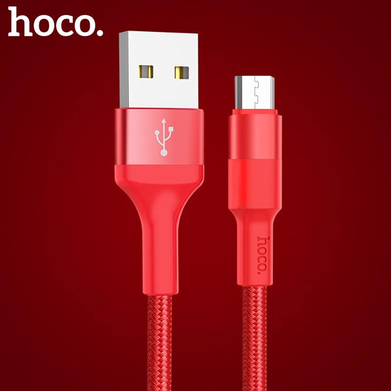 [HCM]Cáp sạc Micro USB Hoco X26 dành cho điện thoại android tương thích với nhiều thiết bị (Sạc nhanh 2A Max dây sạc bọc dù chống rối chống đứt)