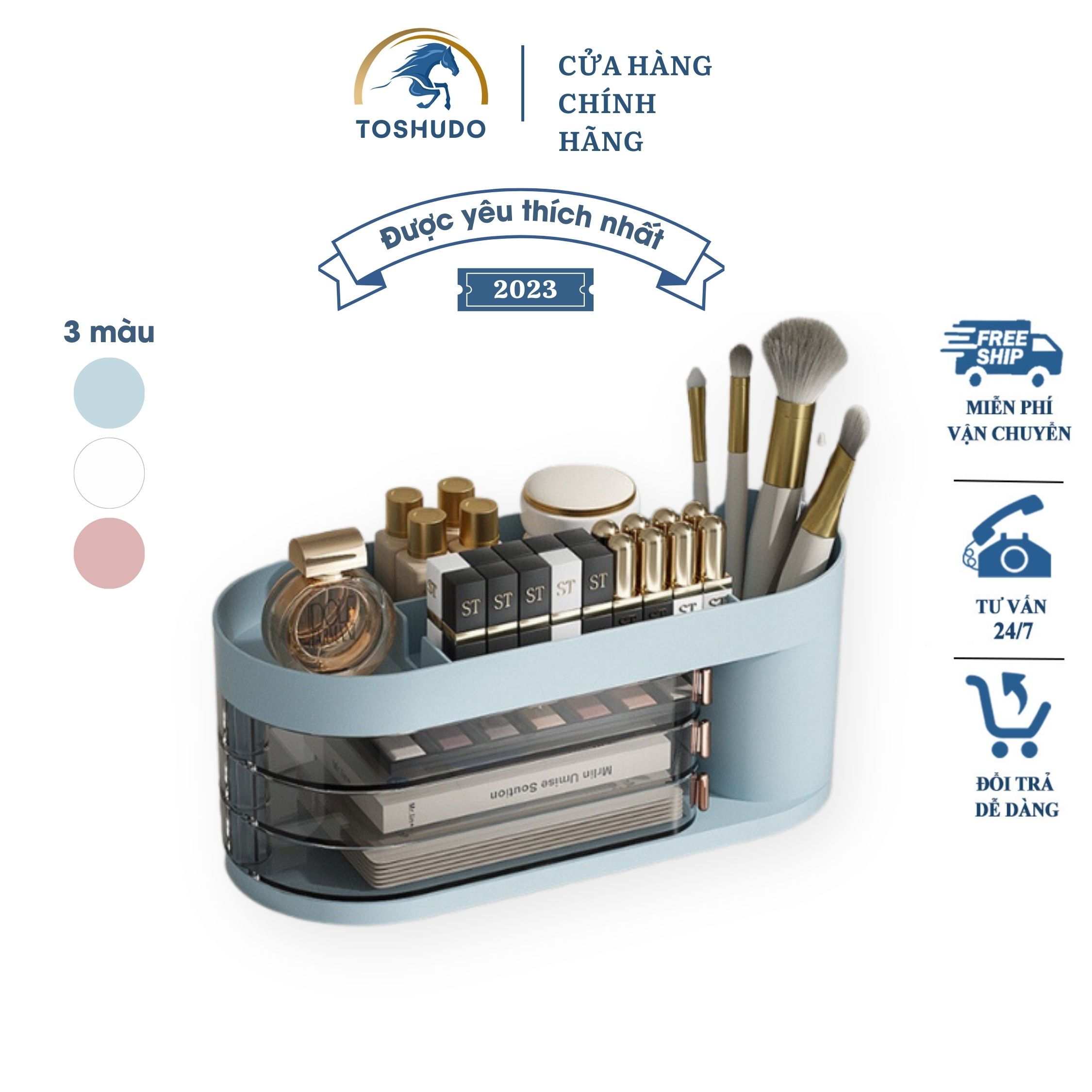 Hộp đựng bút, điện thoại, mỹ phẩm đa năng tiện lợi