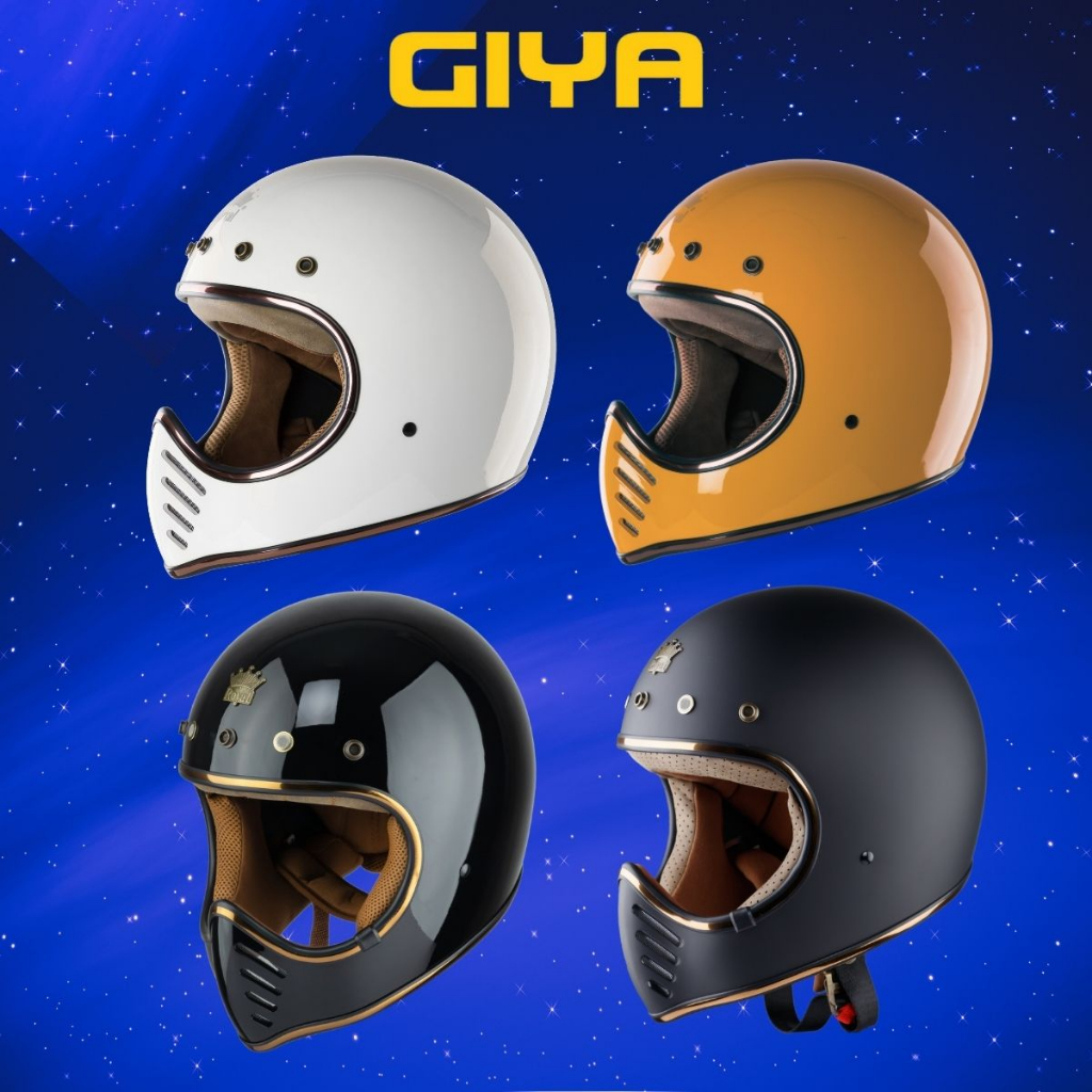 Nón bảo hiểm fullface Royal H1 classic, kiểu dáng cổ điển sang trọng, nón xe máy không kèm sẵn kính phù hợp cho cả nam và nữ - Giya Helmet