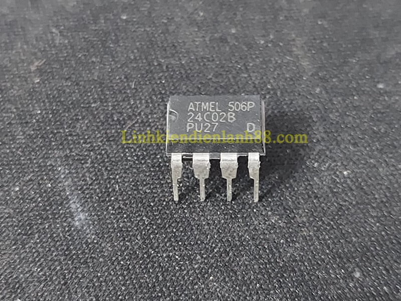 5 con ic nhớ- eeprom at24c02 24c02 dip8 mới