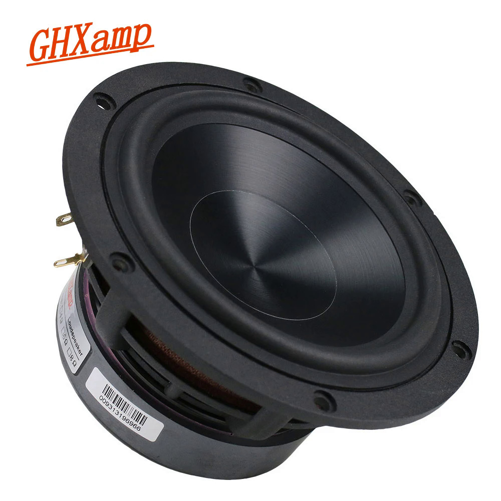 Ghxamp 5.25 Inch Bass Loa 60W Woofer Đơn Vị Hifi Nhôm Gốm Đen Kim Cương Đúc Booksheft Rạp Hát Tại Nhà 55Hz-3.2KHz 4ohm