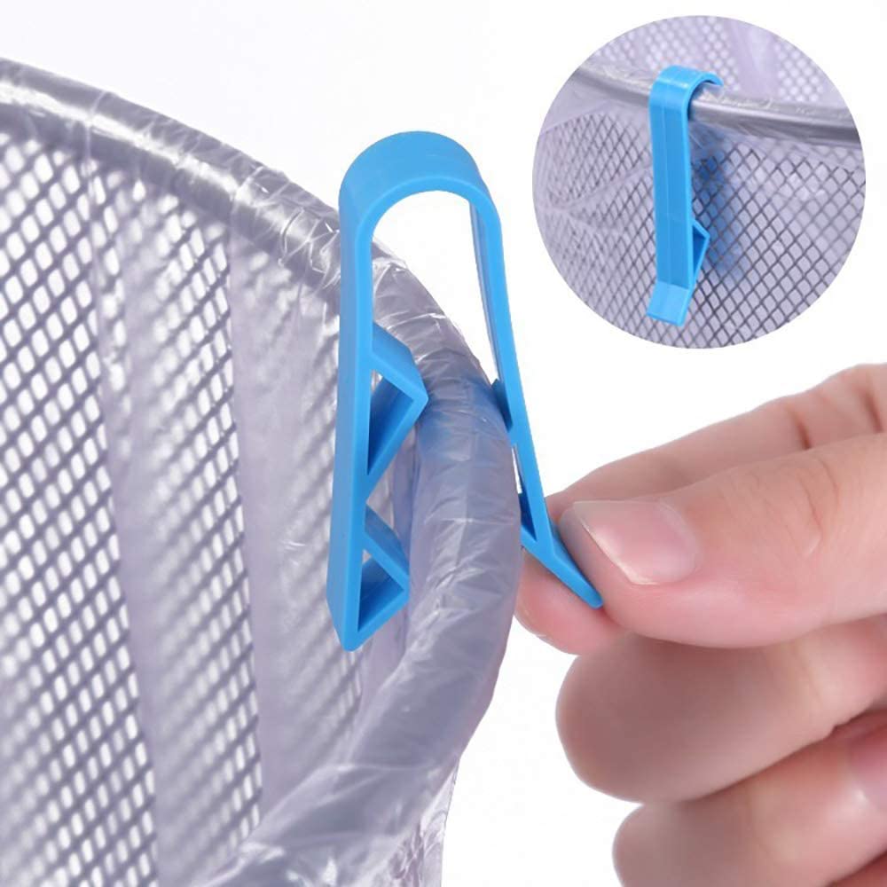 Kẹp túi rác, combo 2 kẹp miệng túi rác vào thùng tiện dụng