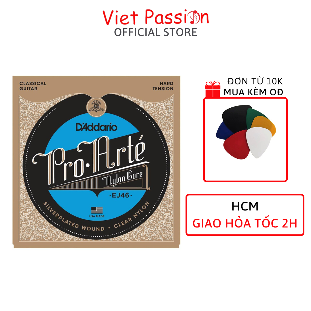 Dây Đàn Guitar Classic DAddario EJ46 dây dàn guitar classic cổ điển dây nylon chất lượng Viet Passion HCM