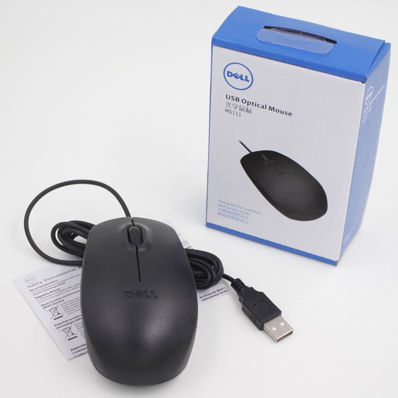 Computer mouse Dell MS111 black wire USB