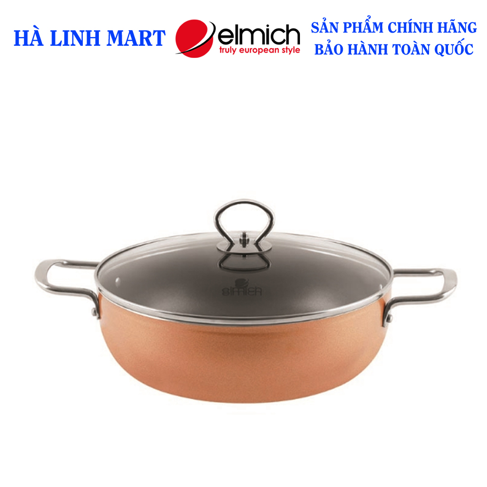 Nồi lẩu chống dính elmich smart cook sm-5552 - nồi ăn lẩu bếp từ - 2355552