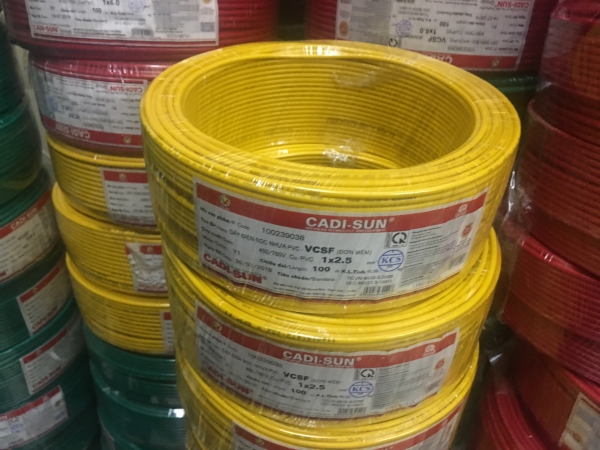 Dây điện đơn 1x2,5mm 1x2.5mm trần phú-1 cuộn