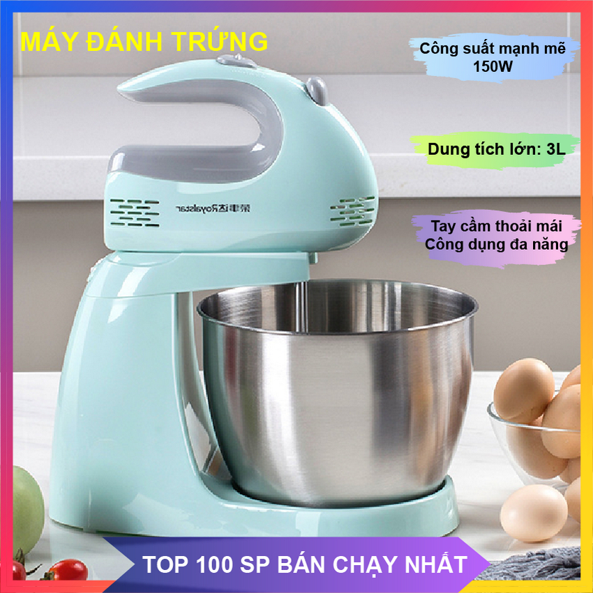 Máy đánh trứng Vinta A300 150W dung tích 3L - Máy đánh trứng để bàn đa năng đánh bơ, đánh kem, trộn bột, khuấy mít, đánh bột