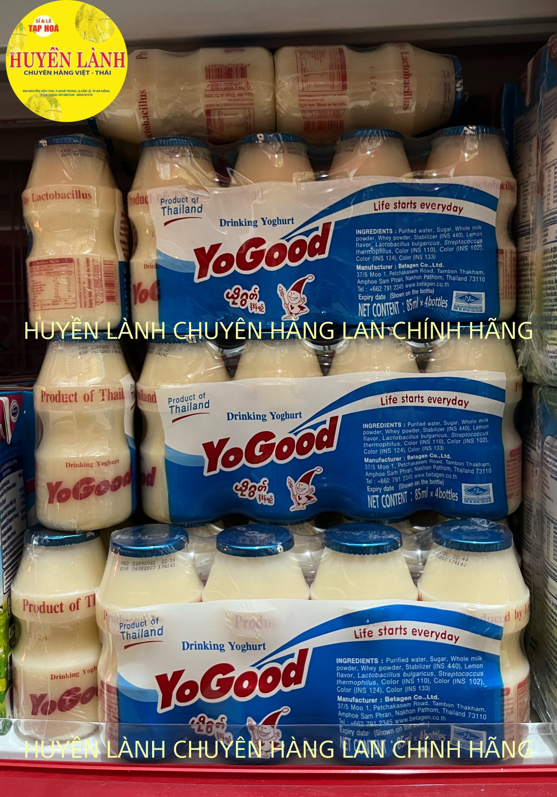 Sữa Chua Uống Lên Men Thái Lan Sữa chua uống Yogood Thái Lan - Có đủ 3 Vị