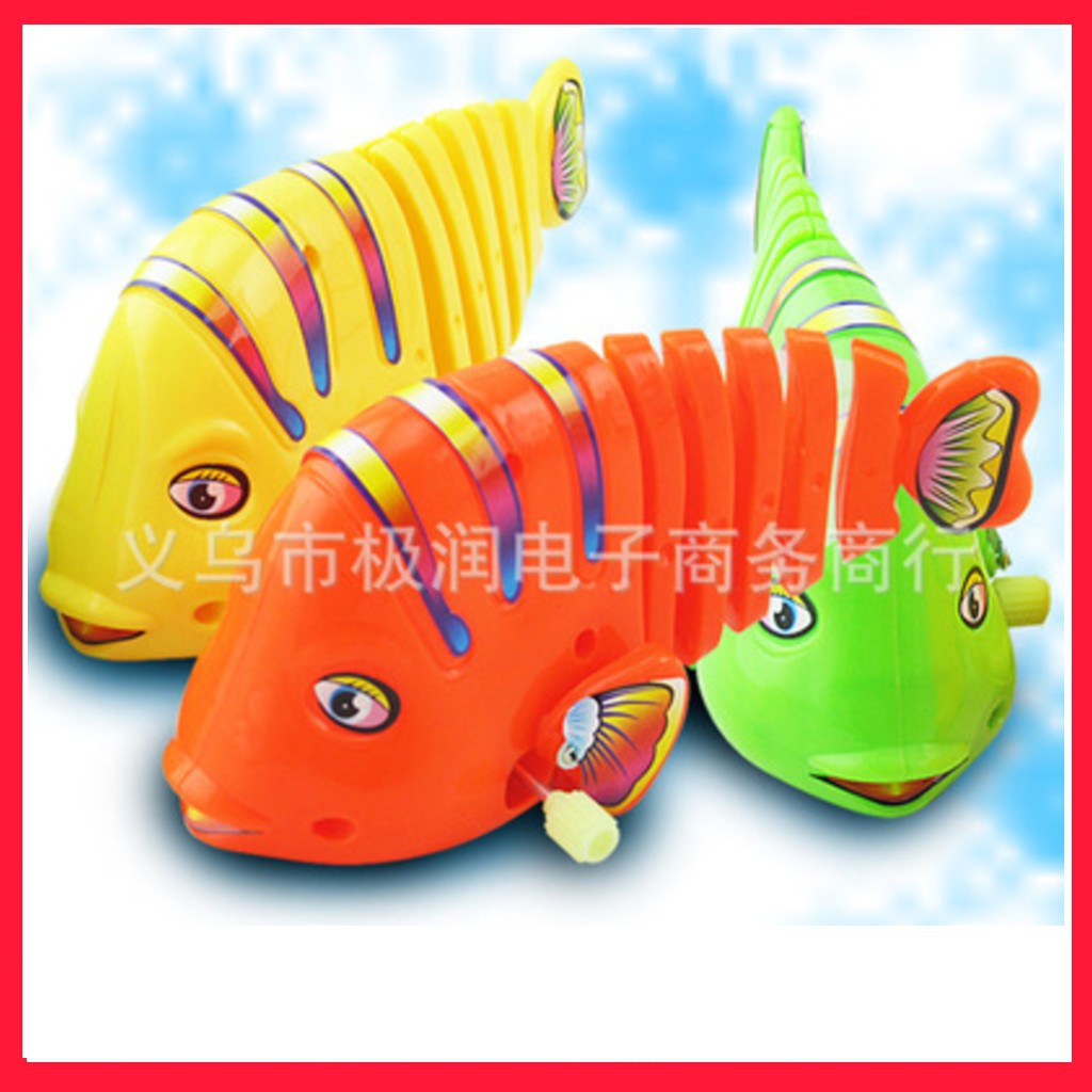 Cá vẫy đuôi vặn cót nhiều màu cho bé
