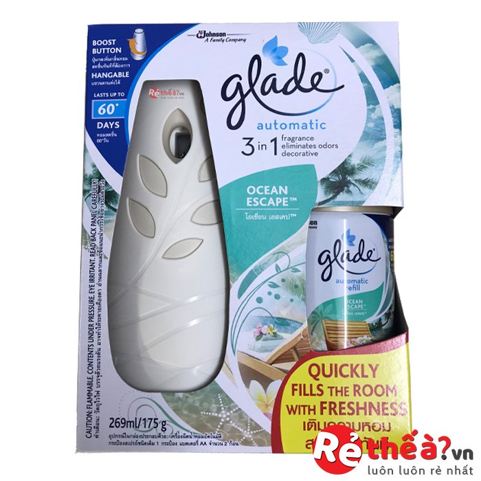 Máy xịt thơm phòng tự động Glade