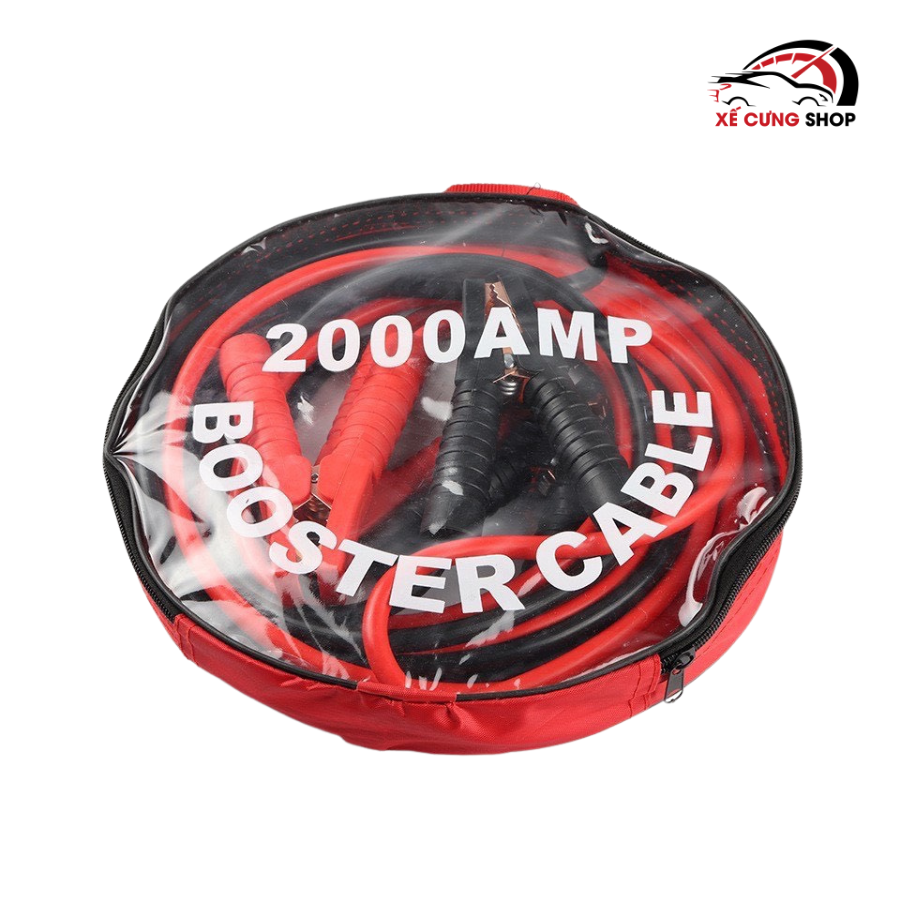 Bộ 2 Dây câu bình Ắc Quy Ô tô lõi đồng cao cấp - 2000A Dài 4 mét