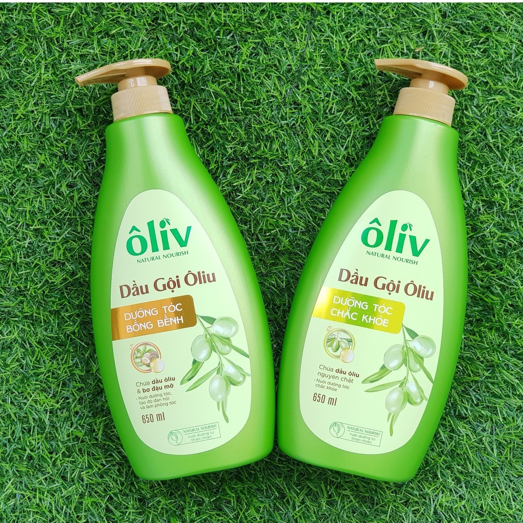 Dầu gội, dầu xả ôliu Oliv dưỡng tóc chắc khoẻ, bồng bềnh 650ml
