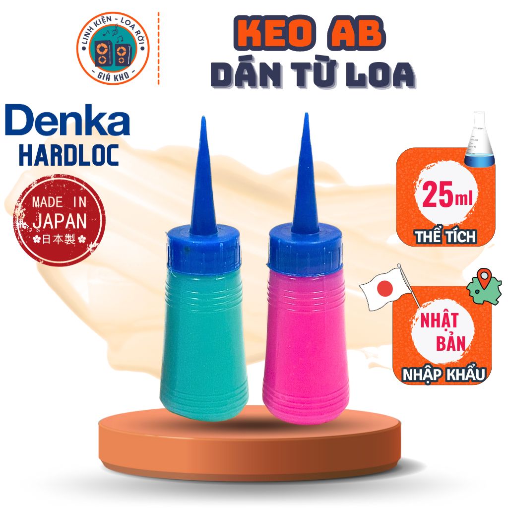 Keo ab dán từ loa - hãng denka hardloc - nhật