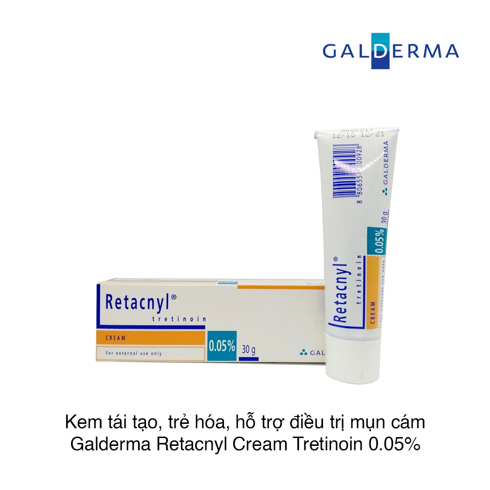 Retacnyl Tretinoin Cream 0.05% Galderma – Kem đặc trị mụn – 30g