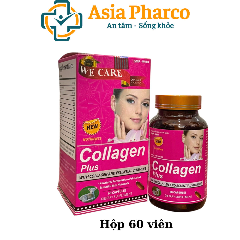 Viên uống Collagen Plus (Hộp 60 viên) Giúp tăng khả năng đàn hồi, phục hồi da lão hóa