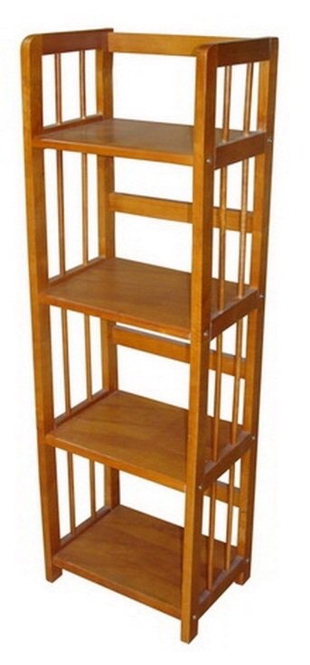 [HCM]Kệ Sách Gỗ Cao Su 4 Tầng Rộng 40cm WOODHOUSE