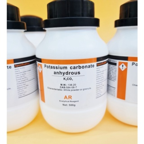 Muối kali cacbonat potassium carbonate lọ 500g k2co3 xilong kali cacbonat cas 584-08-7