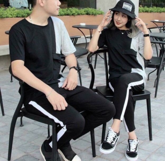 Quần Chinos Quần Thể Thao Viền To Hiphop Nam Nữ Viền Vạch Phản Quang Thể Thao Chất Nỉ M55t