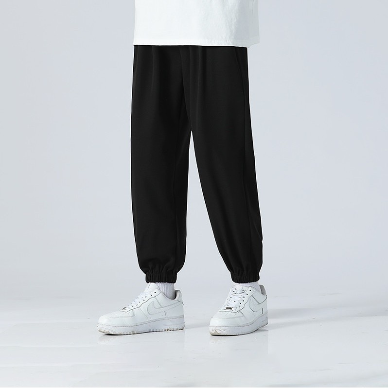 Quần ống rộng bo gấu N7 jogger dáng thể thao suông nam nữ nỉ cao cấp da cá bigsize thu đông basic pants nhiều màu