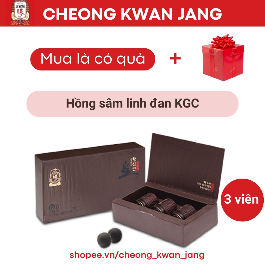 Viên hồng sâm linh đan KGC 3 viên - Hwangjidan Cheong Kwan Jang