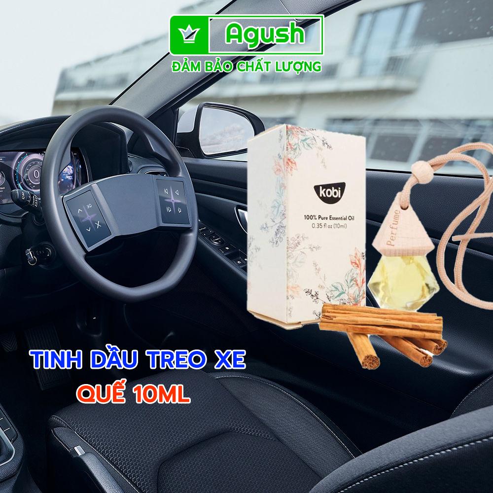 Tinh dầu Quế treo xe hơi, ô tô, thơm phòng khử mùi KOBI 10ml - Agush