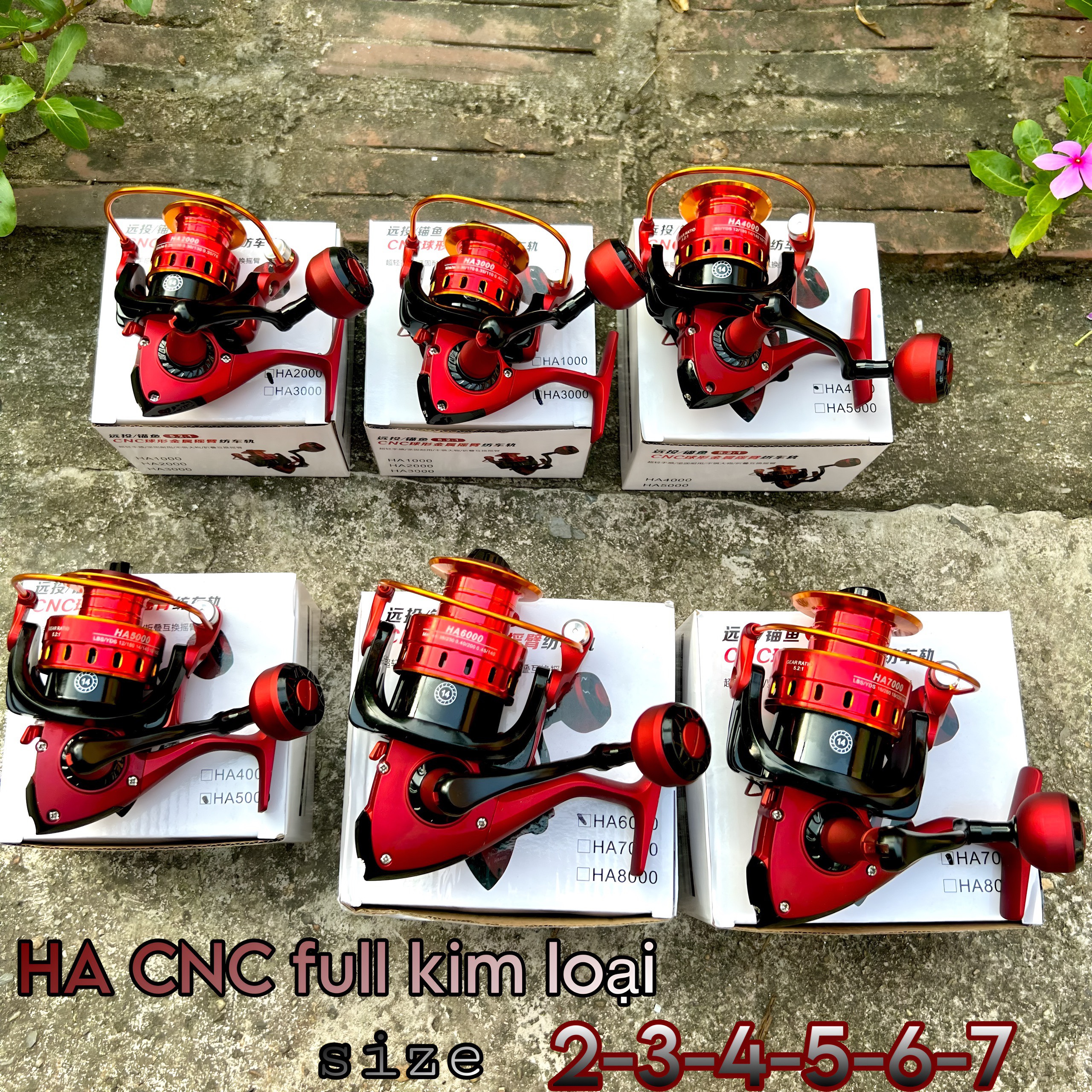 Máy câu ha máy câu full kim loại có từ 2000 đến 7000