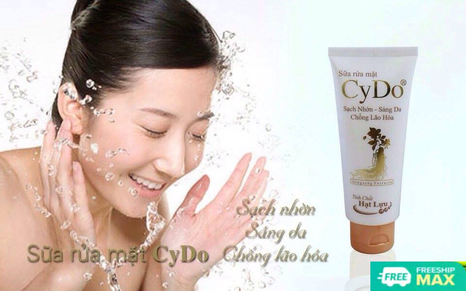 Sửa rửa mặt Cydo sạch nhờn - Sáng da, tinh chất hạt Lựu 100ml