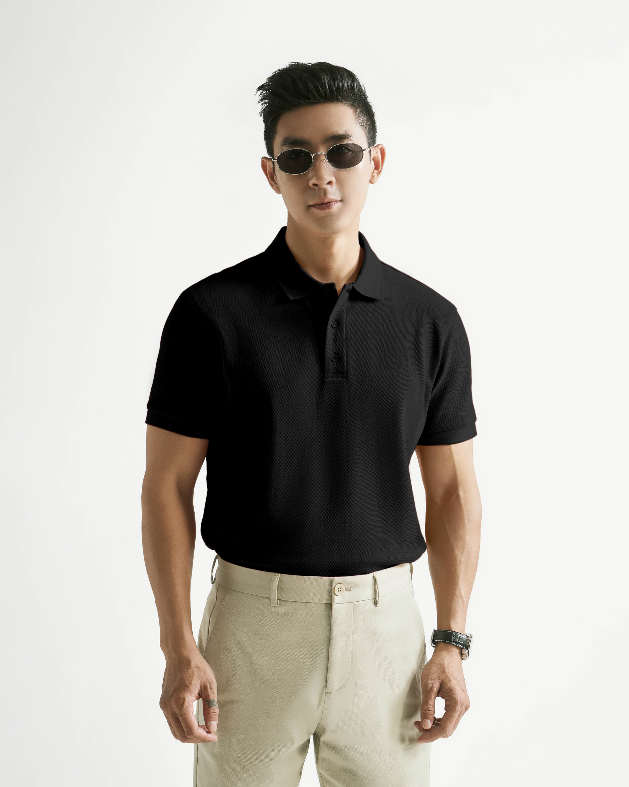 Áo Polo Trơn Tay Ngắn Nam Form Fitted - Routine 10S25POL024R1