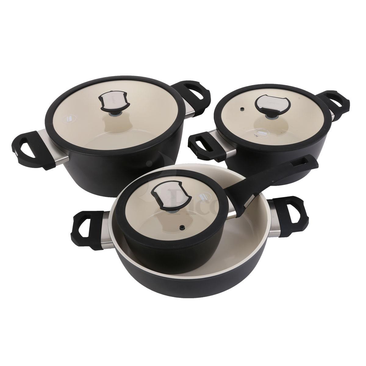 Bộ nồi berndes balance smart 078903, 4 nồi, chống dính, đáy từ