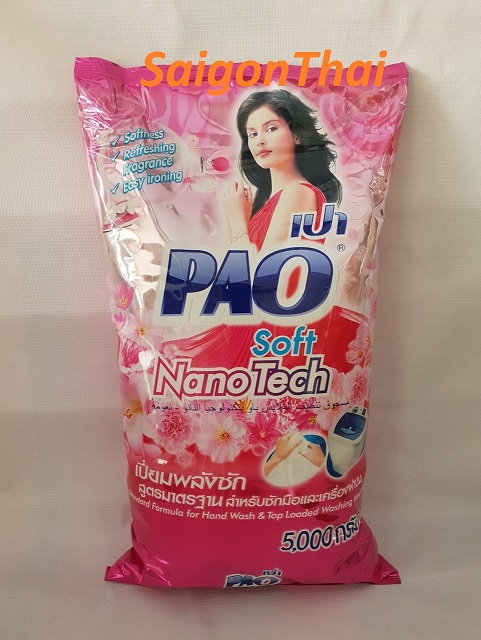 Bột giặt PAO 5 kg Thái Lan - Hồng