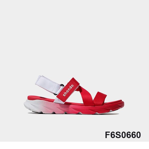 Giày Sandal F6 sport ombre đế 2 màu đỏ trắng F6S0660