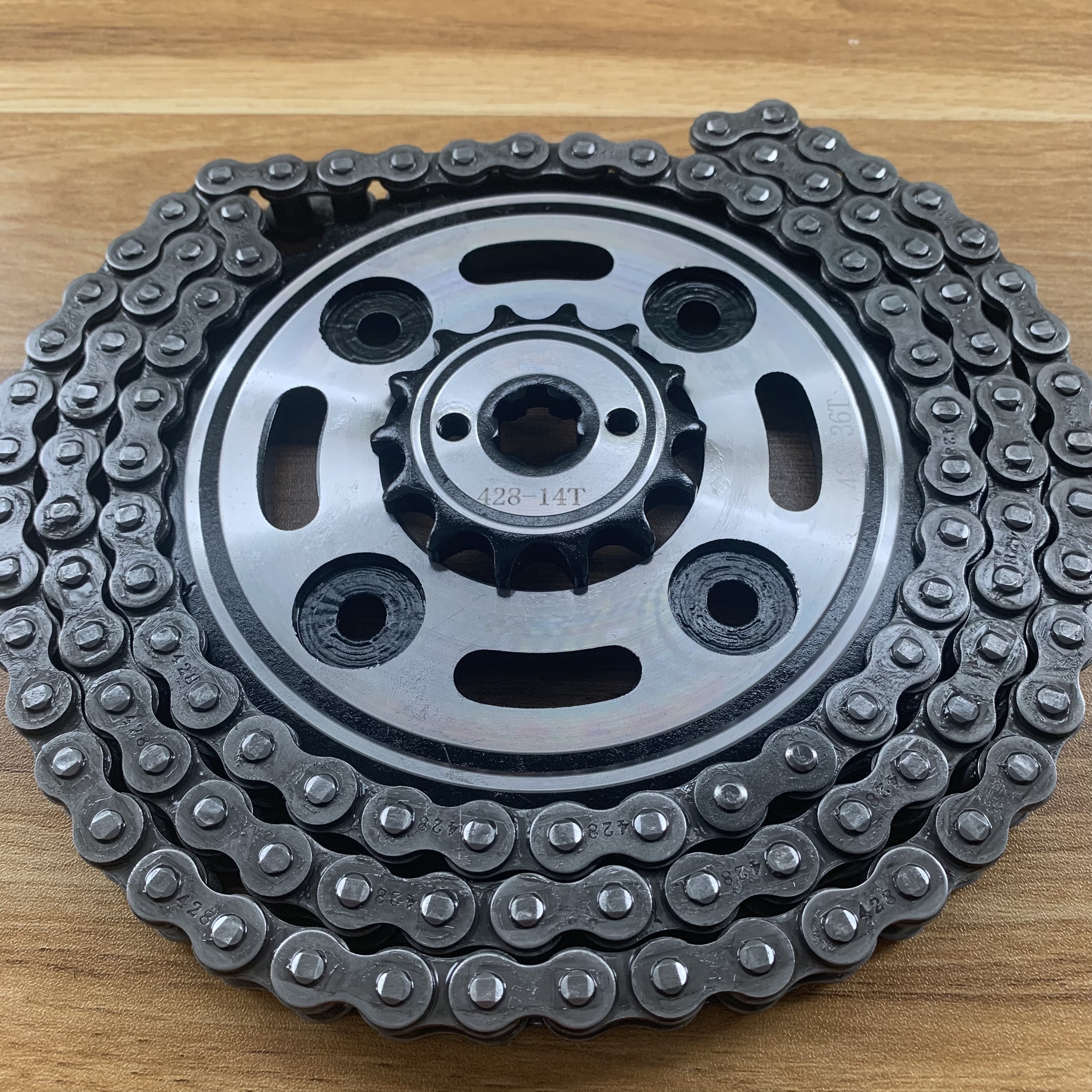 Nhông sên đĩa kit đen xe wave lớn như wave anpha đời mới/ws110/rsx/rs/blade/future 428-36t-16t-106l