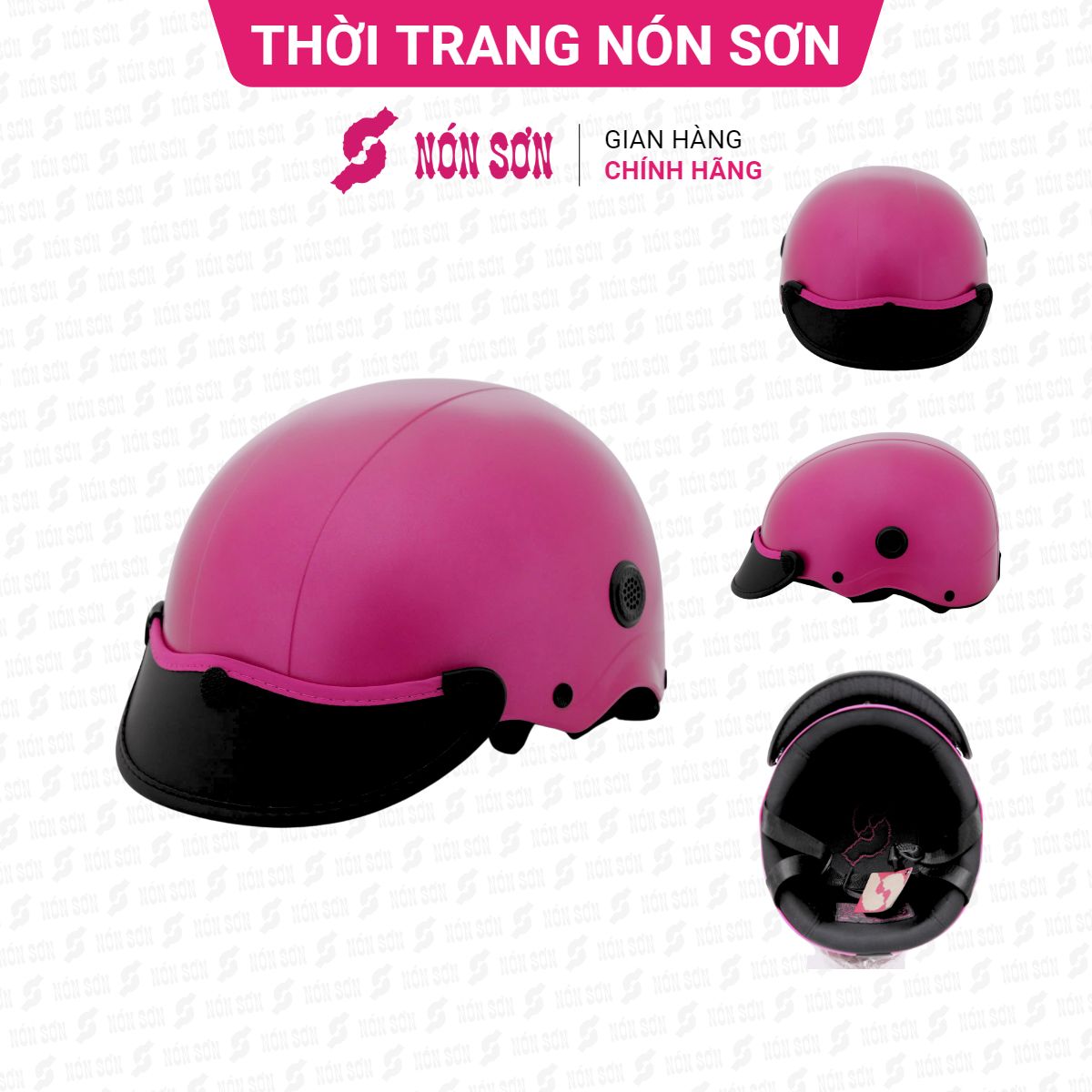 ƯU ĐÃI - Mũ bảo hiểm lỗ thông gió NÓN SƠN chính hãng TG-HG393