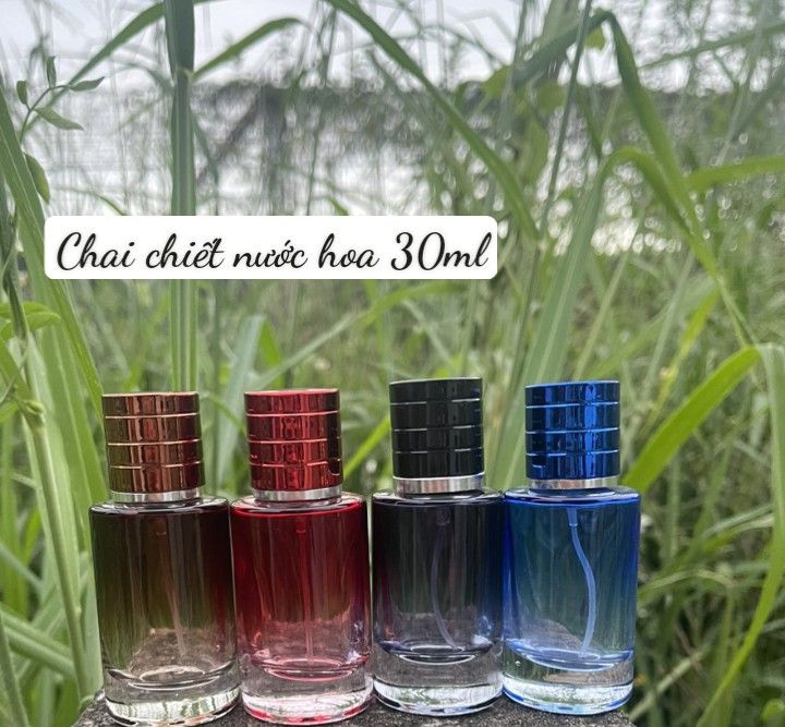 Chai chiết nước hoa rỗng, chai chiết nước hoa tròn dài 30ml