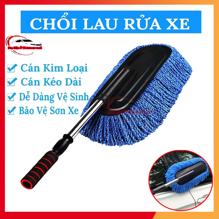 Chổi Lau Rửa Vệ Sinh , quét bụi ô tô - Cây Lau Xe Ô Tô Đẹp, Chổi Dầu Lau Rửa Xe ÔTô , Chổi Lau Rửa Vệ Sinh Ô Tô Điều Chỉnh Được Độ Dài