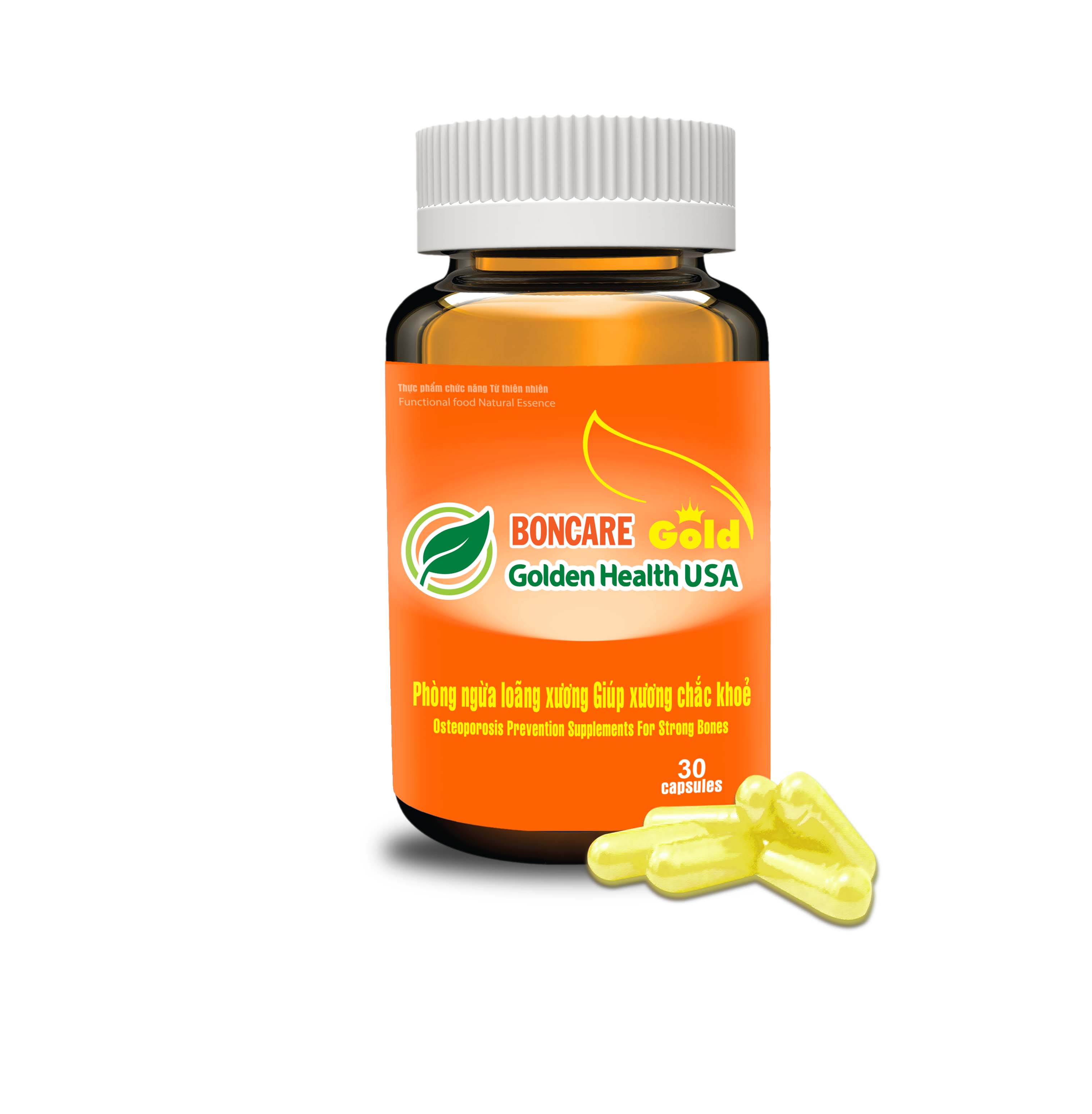 BONCARE GOLD - Bổ sung Calci , Vitamin D [Golden Health USA]