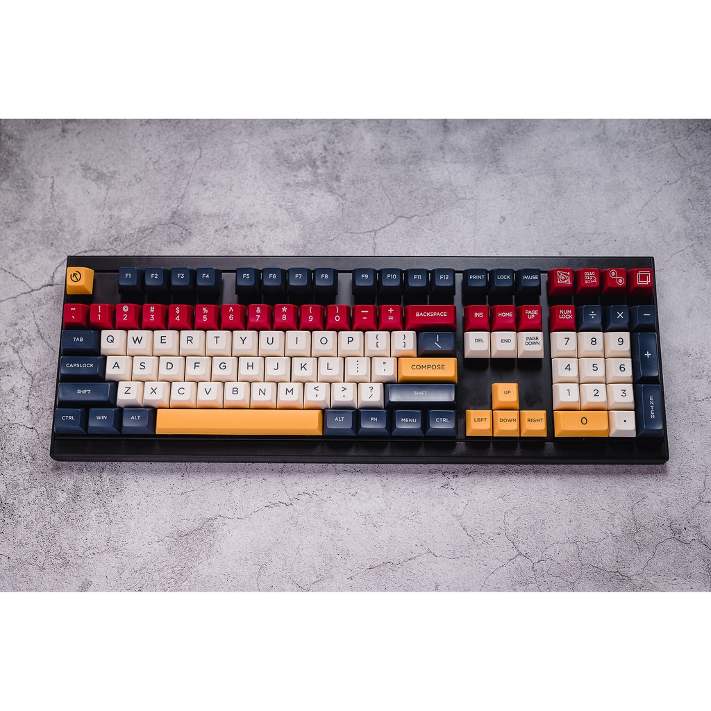 Bộ keycap SA Composition hỗ trợ hầu hết các layout