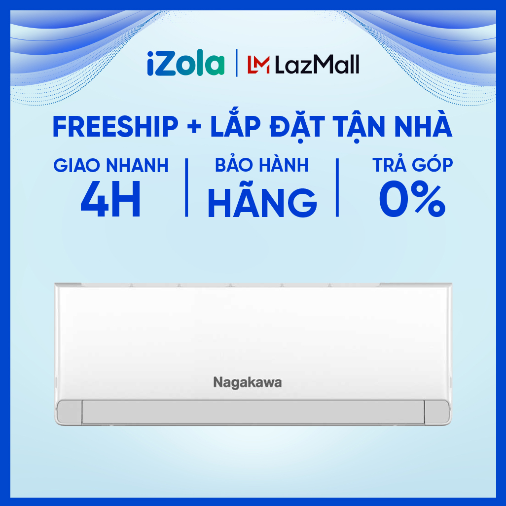 [GIAO TẠI HCM] NIS-C24R2U51 - Máy lạnh Nagakawa Inverter 2.5 HP NIS-C24R2U51 - Phù hợp cho không gia