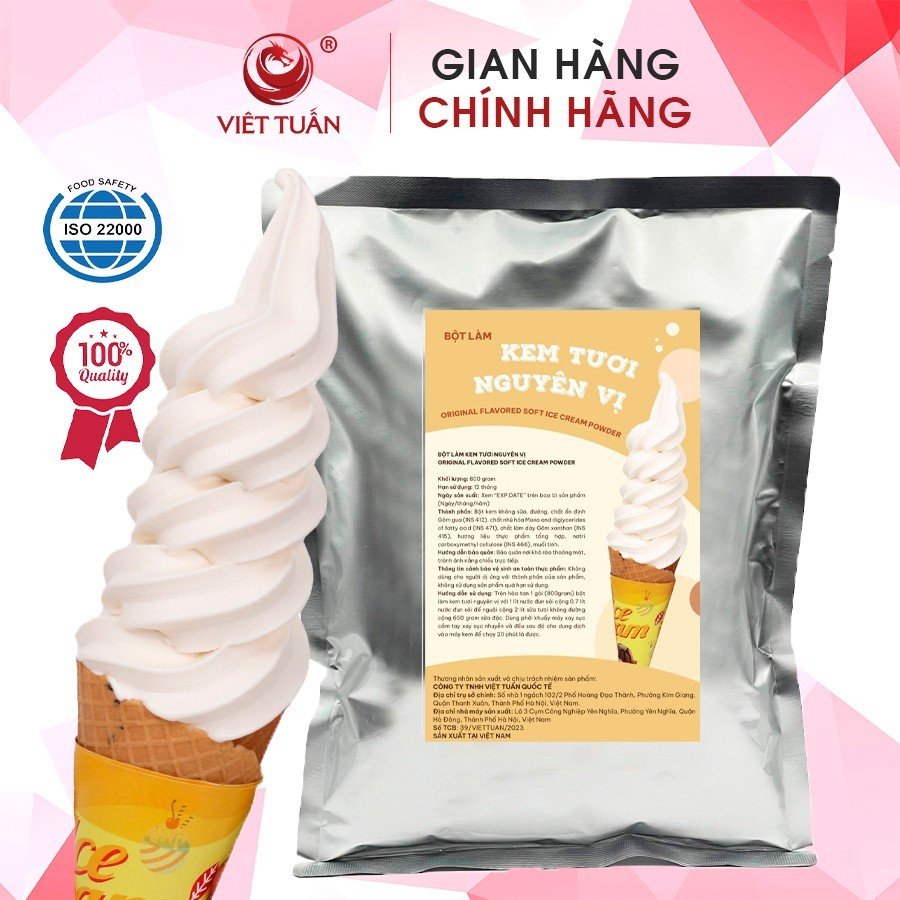 Bột làm kem tươi nguyên vị