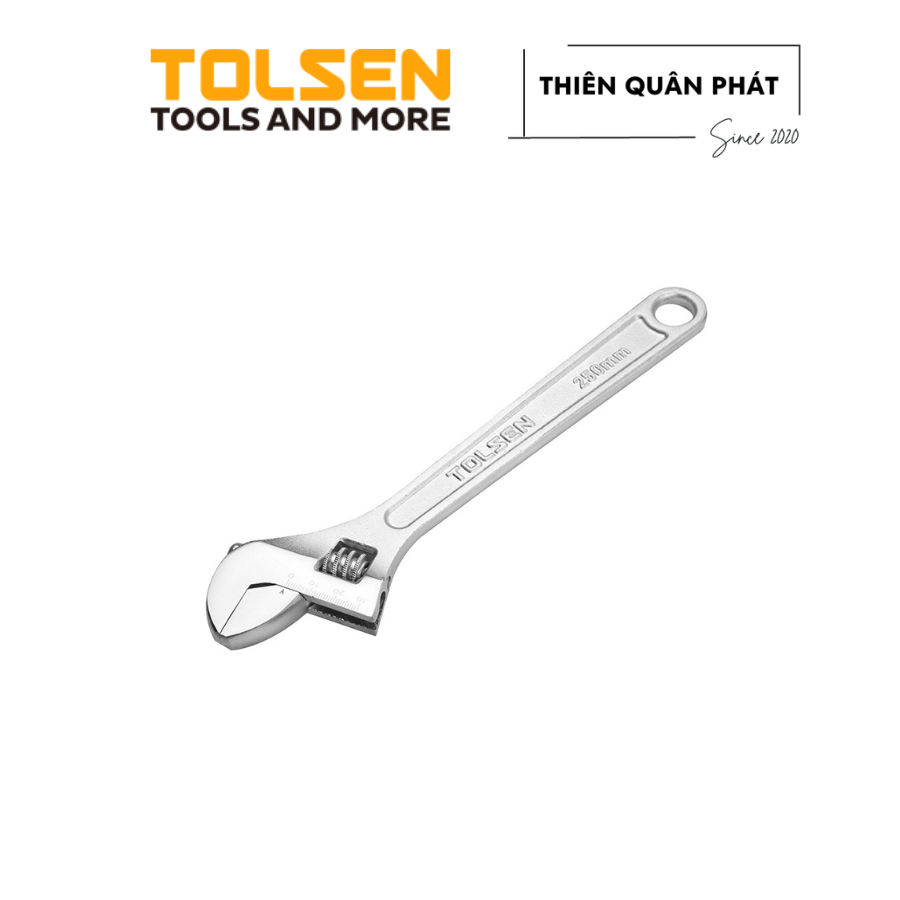 Adjustable wrench • drop forged steel • chrome finish tolsen 15001, 15002 ,15003