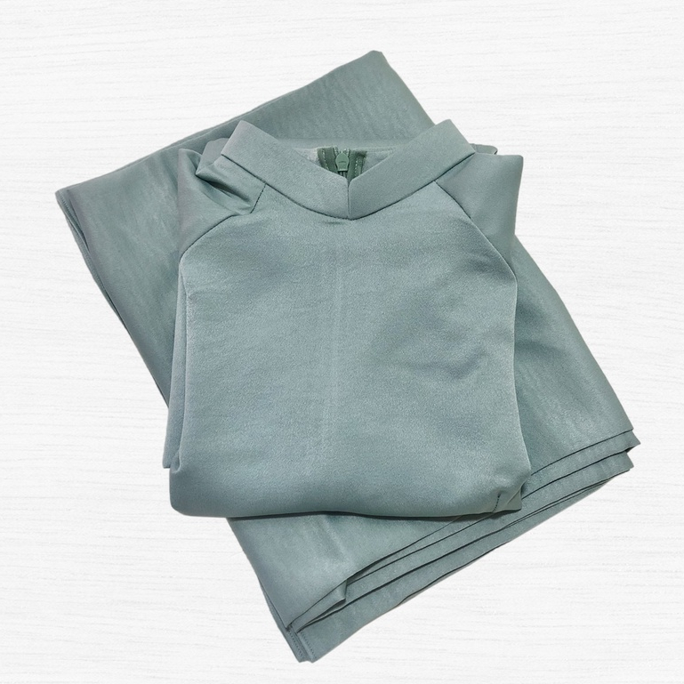 Áo dài màu trơn cổ vuông cao 2cm truyền thống may sẵn vải tây thi co giãn mặc dự tiệc lễ tết đám cưới hỏi đẹp AD90143