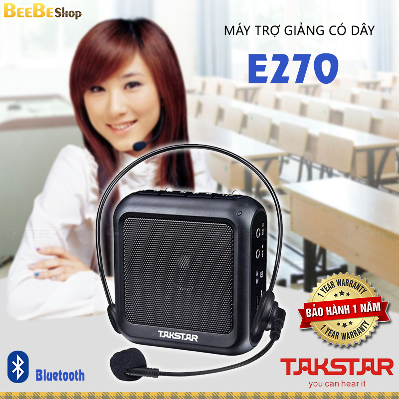 Takstar e270 - máy trợ có dây hỗ trợ bluetooth phát audio