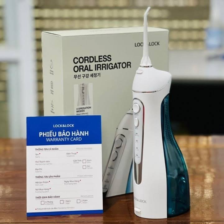 Tăm Nước Lock&Lock Khuyến Mãi - Máy Tăm Nước Máy tăm nước không dây Lock&Lock Cordless Oral Irrigator Tăm nước lock and lock giảm giá đến 40% - Tháng 9, 2022 |Máy tăm nước không dây Lock&Lock