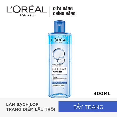[HCM]Nước Tẩy Trang LOreal - Micellar Water 3In1 - 400ml