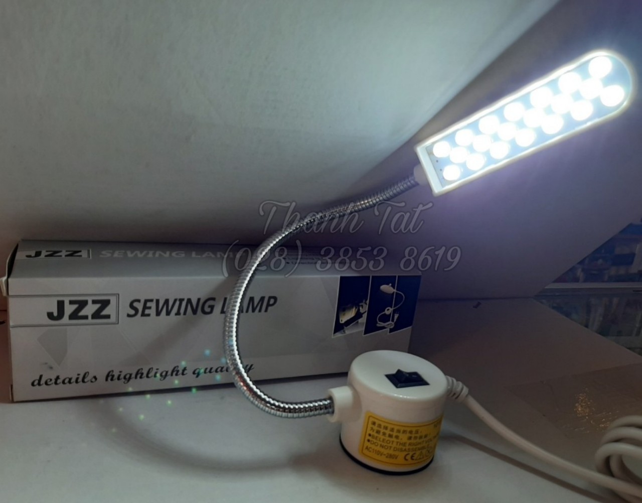 [HCM]Đèn LED 20 bóng đế nam châm cho máy may