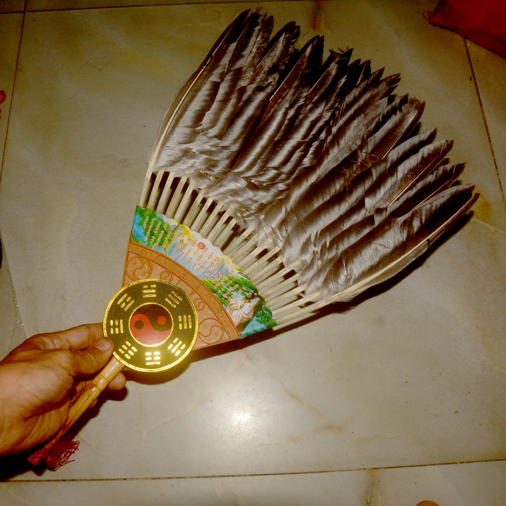 Quạt Gia Cát lượng-Quạt Lông Vũ-Quạt đan lá