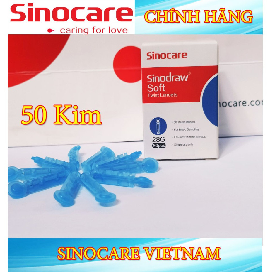 Kim chích máu Sinodraw máy đo đường huyết sinocare